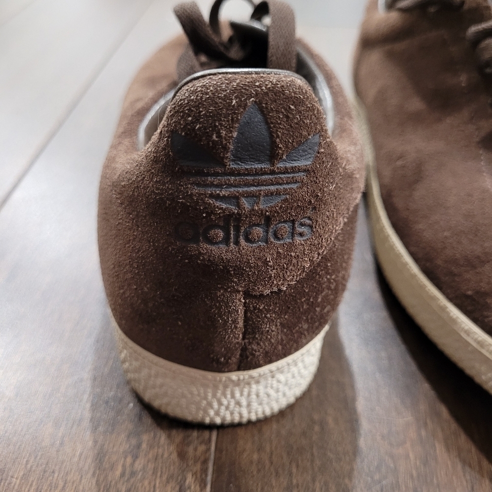 Adidas Vintage Originals Brown Suede Gazelles Sneakers size 7.5 - Picture 3 of 12